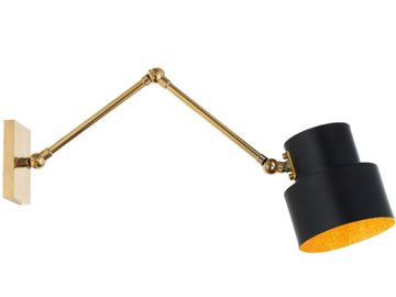 SATELLITE 03JOINT - Brass wall light with swing arm by Il Bronzetto - view 2
